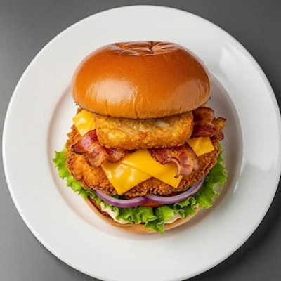 Chicken Burger With Bacon 