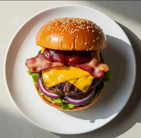Bacon Gourmet Cheeseburger 