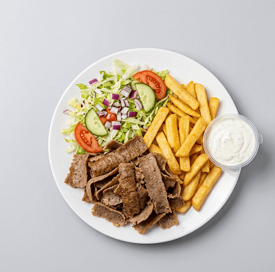 Kebab Meat With Chips 