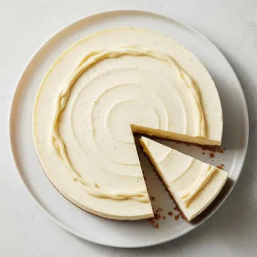 Luxury Vanilla Cheesecake With Lotus Biscoff 